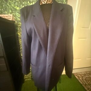 Women's Navy Blazer Coat mp49